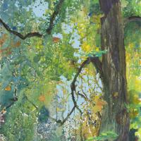(31) L'arbre de coulommier 162 x 96 acrylique 9 000,00 €